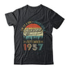 September 1957 Vintage 65 Years Old Retro 65th Birthday Shirt & Hoodie | siriusteestore