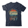 September 1957 Vintage 65 Years Old Retro 65th Birthday Shirt & Hoodie | siriusteestore
