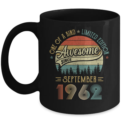 September 1962 Vintage 60 Years Old Retro 60th Birthday Mug | siriusteestore