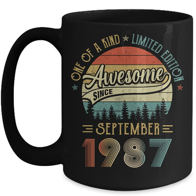 September 1987 Vintage 35 Years Old Retro 35th Birthday Mug | siriusteestore