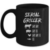 Serial Griller Fathers Day Funny Grilling Grill BBQ Chef Mug | siriusteestore