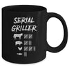 Serial Griller Fathers Day Funny Grilling Grill BBQ Chef Mug | siriusteestore