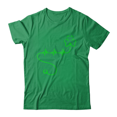 Shamrock Nurse Stethoscopes Heartbeat St Patrick Day Shirt & Hoodie | siriusteestore