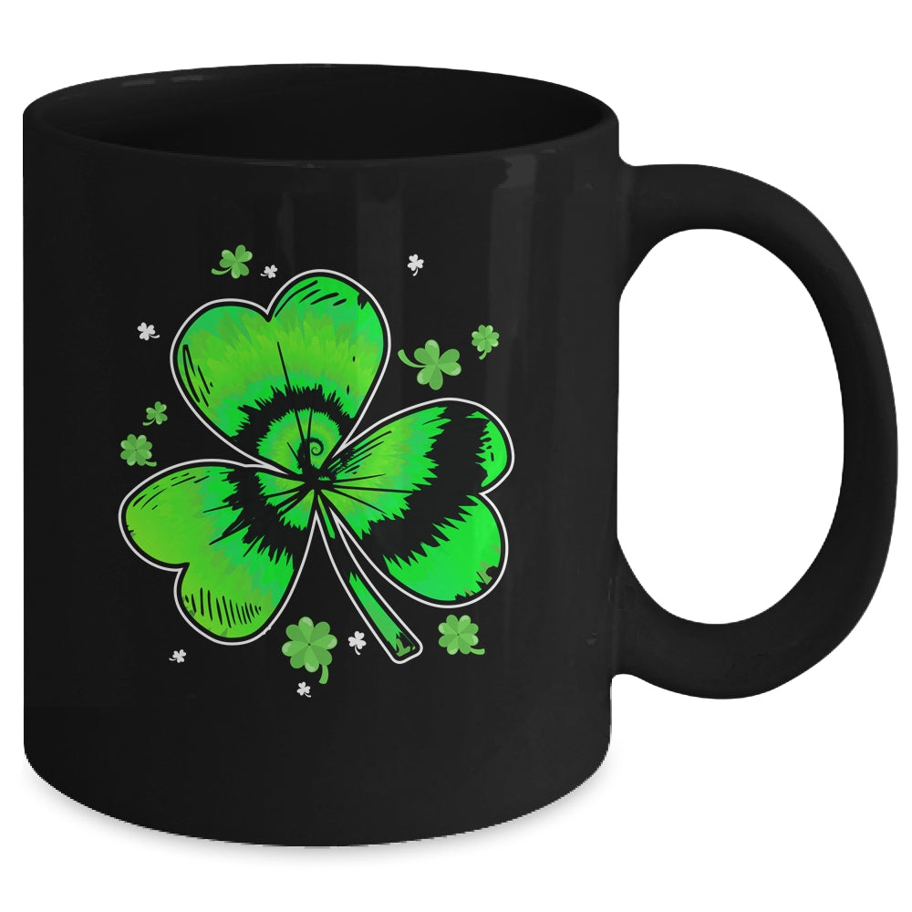 Shamrock Tie Dye St Patricks Day Irish Men Women Kids Mug | siriusteestore