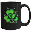 Shamrock Tie Dye St Patricks Day Irish Men Women Kids Mug | siriusteestore