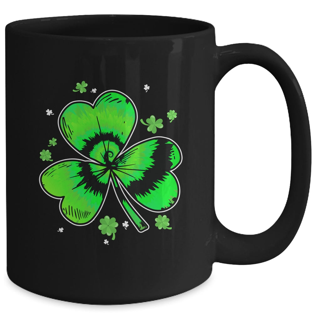 Shamrock Tie Dye St Patricks Day Irish Men Women Kids Mug | siriusteestore