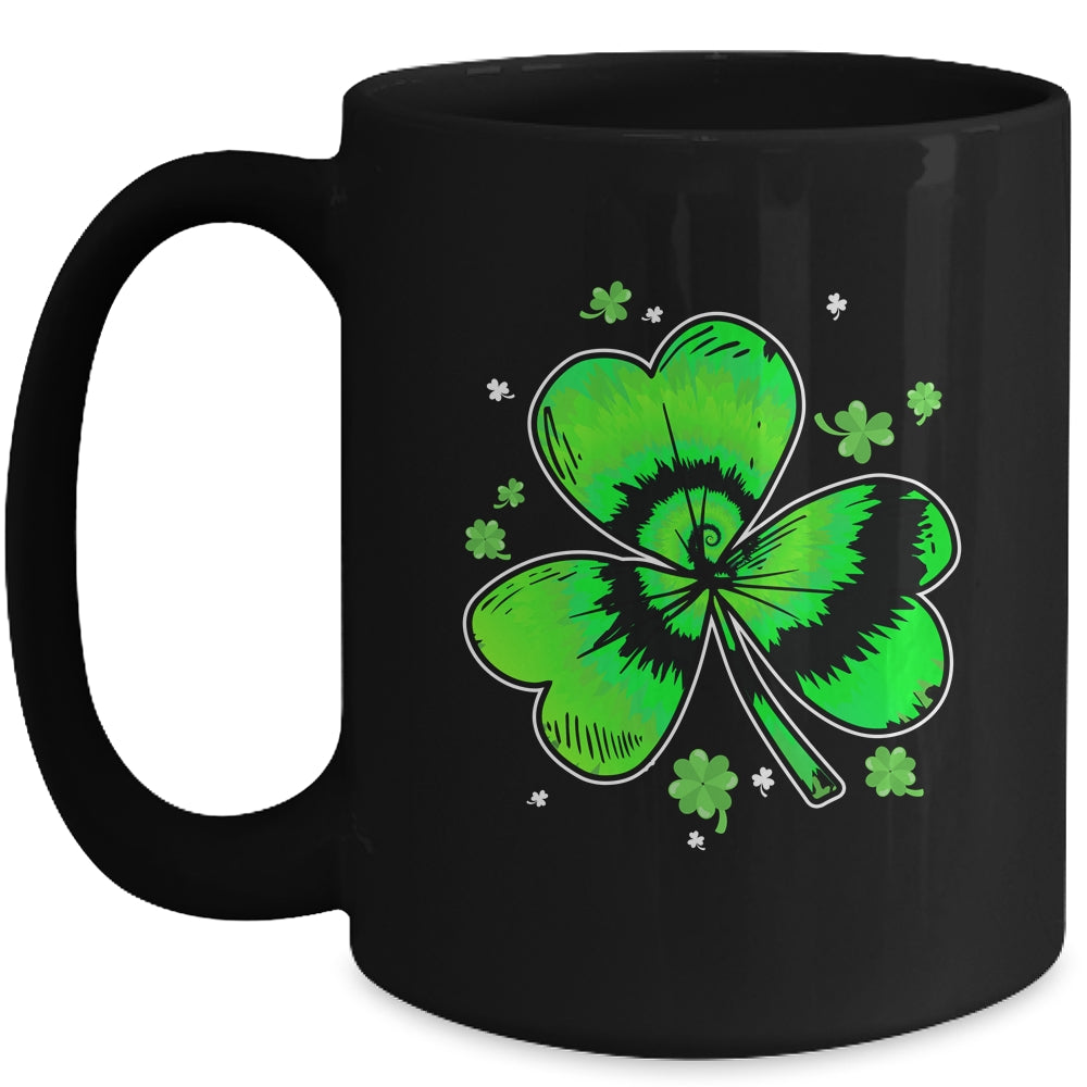 Shamrock Tie Dye St Patricks Day Irish Men Women Kids Mug | siriusteestore