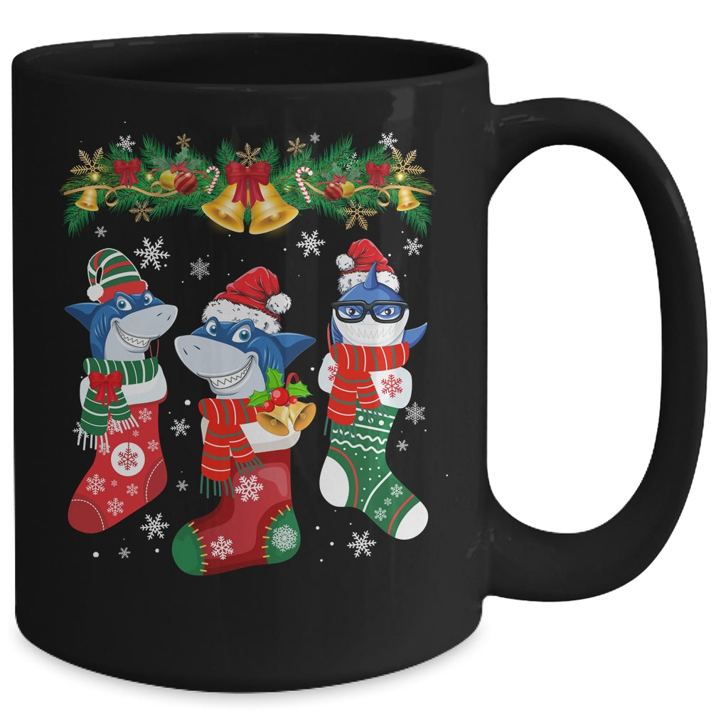 Shark Socks Christmas Funny Family Christmas Mug | siriusteestore