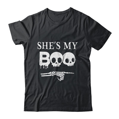 She's My Boo Skull Face Matching Halloween Couples Funny Shirt & Hoodie | siriusteestore
