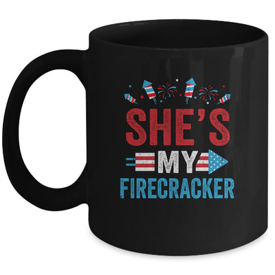 She's My Firecracker His And Hers 4th July Matching Couples Mug | siriusteestore