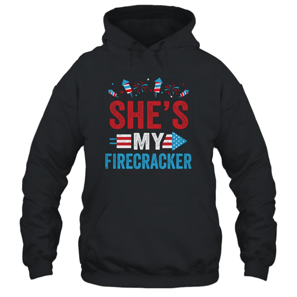 She's My Firecracker His And Hers 4th July Matching Couples Shirt & Tank Top | siriusteestore