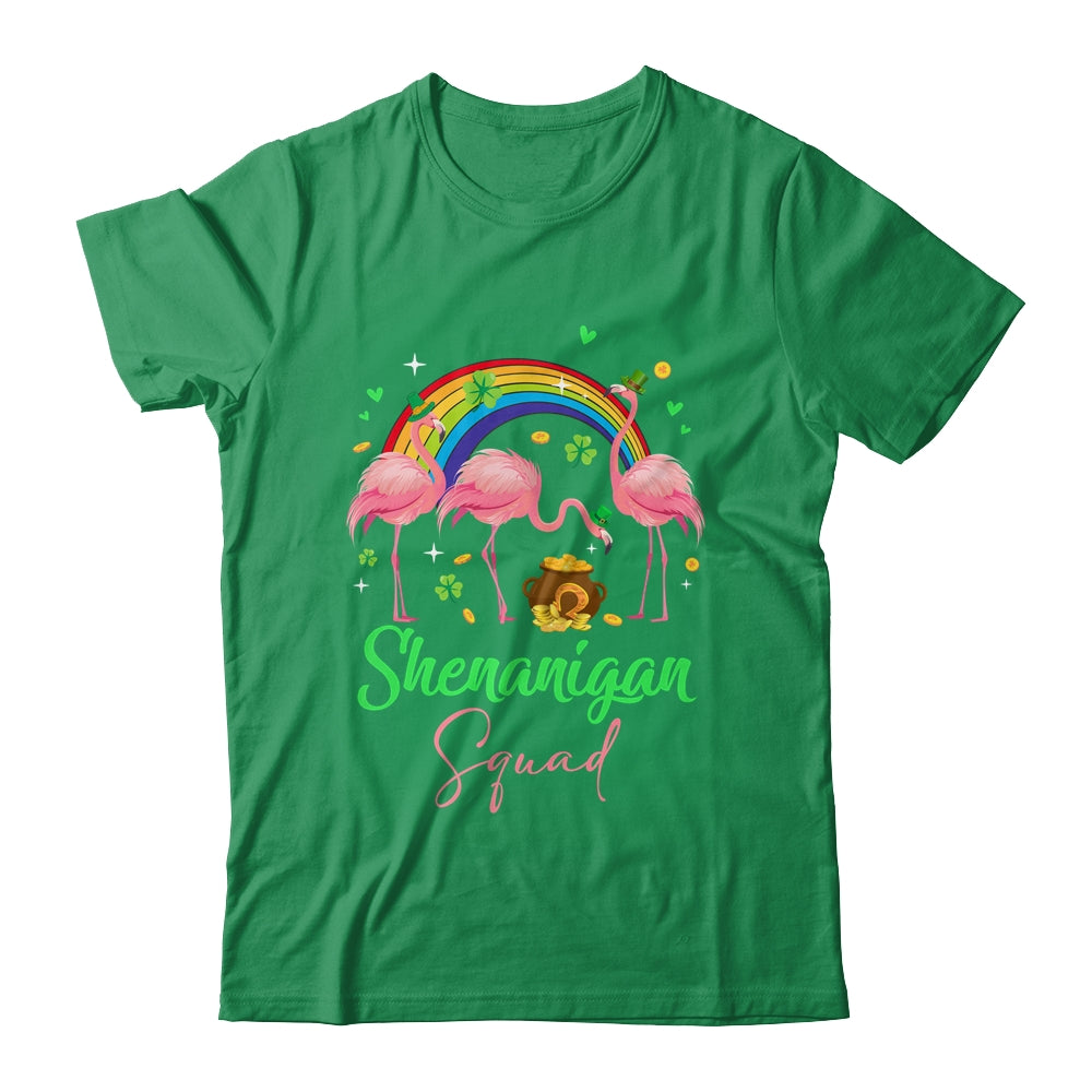 Shenanigan Squad Irish Flamingo Leprechaun St Patricks Day Shirt & Tank Top | siriusteestore