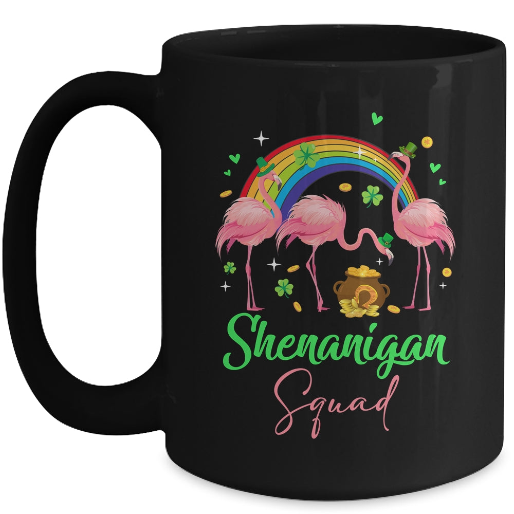 Shenanigan Squad Irish Flamingo Leprechaun St Patricks Day Mug | siriusteestore