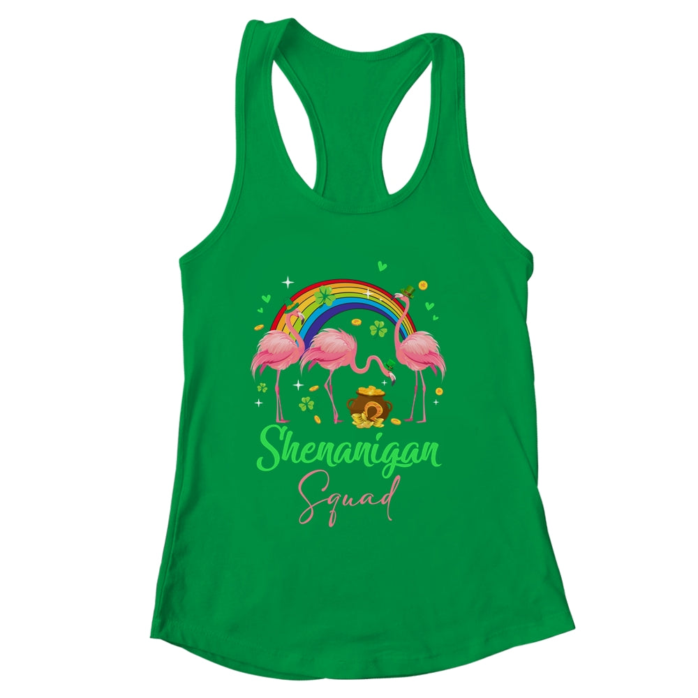 Shenanigan Squad Irish Flamingo Leprechaun St Patricks Day Shirt & Tank Top | siriusteestore