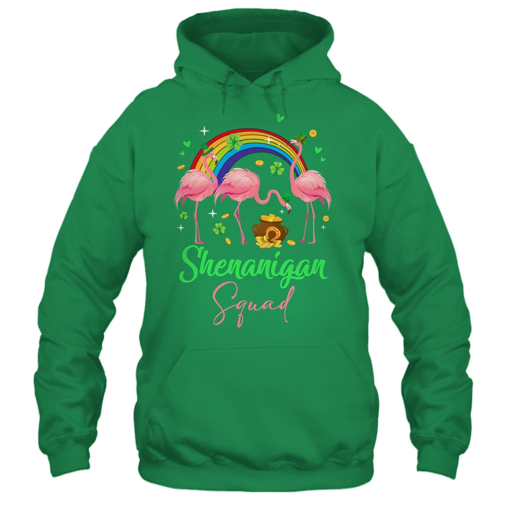 Shenanigan Squad Irish Flamingo Leprechaun St Patricks Day Shirt & Tank Top | siriusteestore
