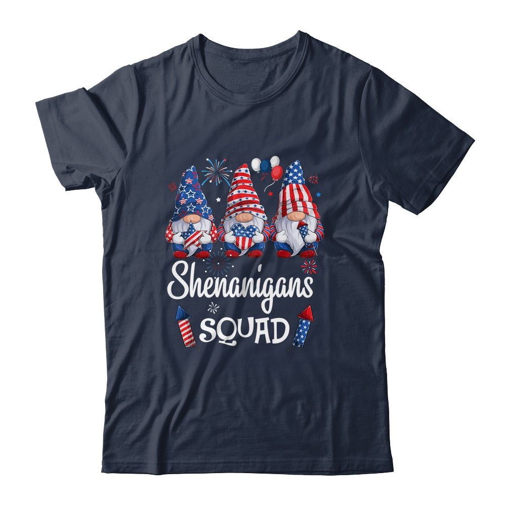 Shenanigans Squad 4th Of July Gnomes USA Independence Day Shirt & Tank Top | siriusteestore