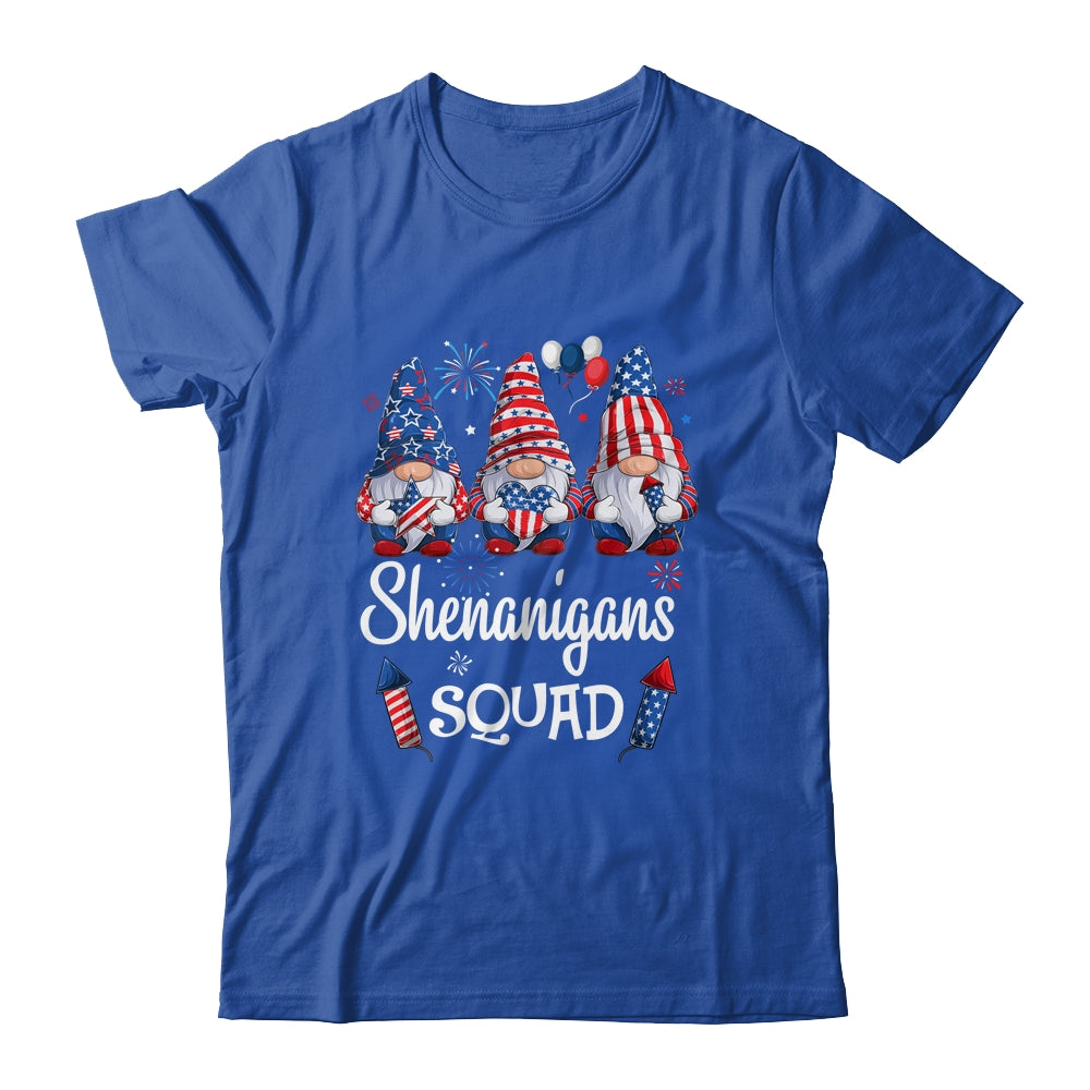 Shenanigans Squad 4th Of July Gnomes USA Independence Day Shirt & Tank Top | siriusteestore