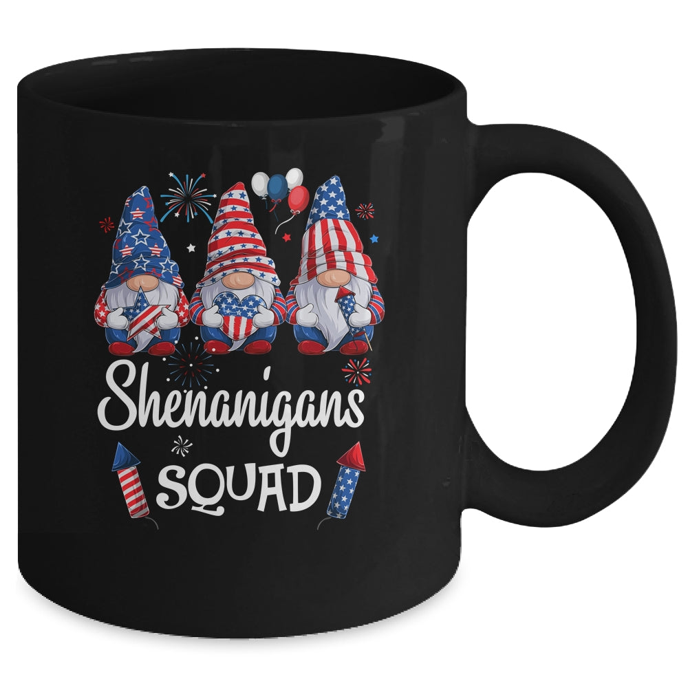 Shenanigans Squad 4th Of July Gnomes USA Independence Day Mug | siriusteestore