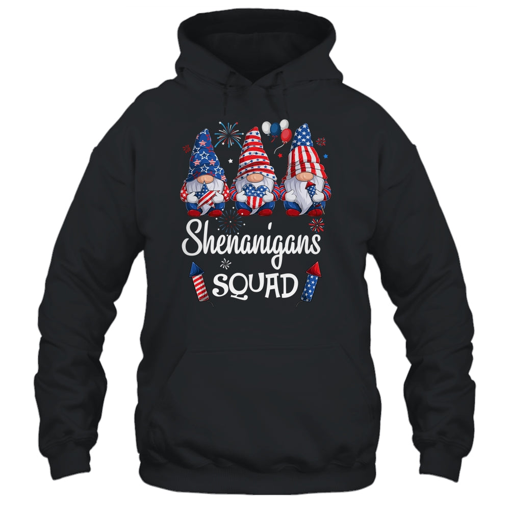Shenanigans Squad 4th Of July Gnomes USA Independence Day Shirt & Tank Top | siriusteestore