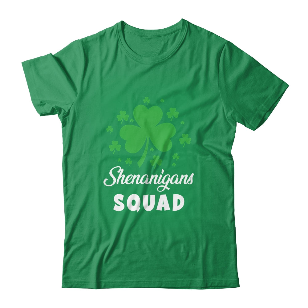 Shenanigans Squad Funny Irish St Patricks Day Shamrock Shirt & Hoodie | siriusteestore