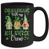 Shenanigans With My ICU Nurse Cute Gnomies St Patricks Day Mug | siriusteestore