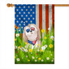 Shih Tzu American USA Flag 4th of July Dog Lover On Independence Day | siriusteestore