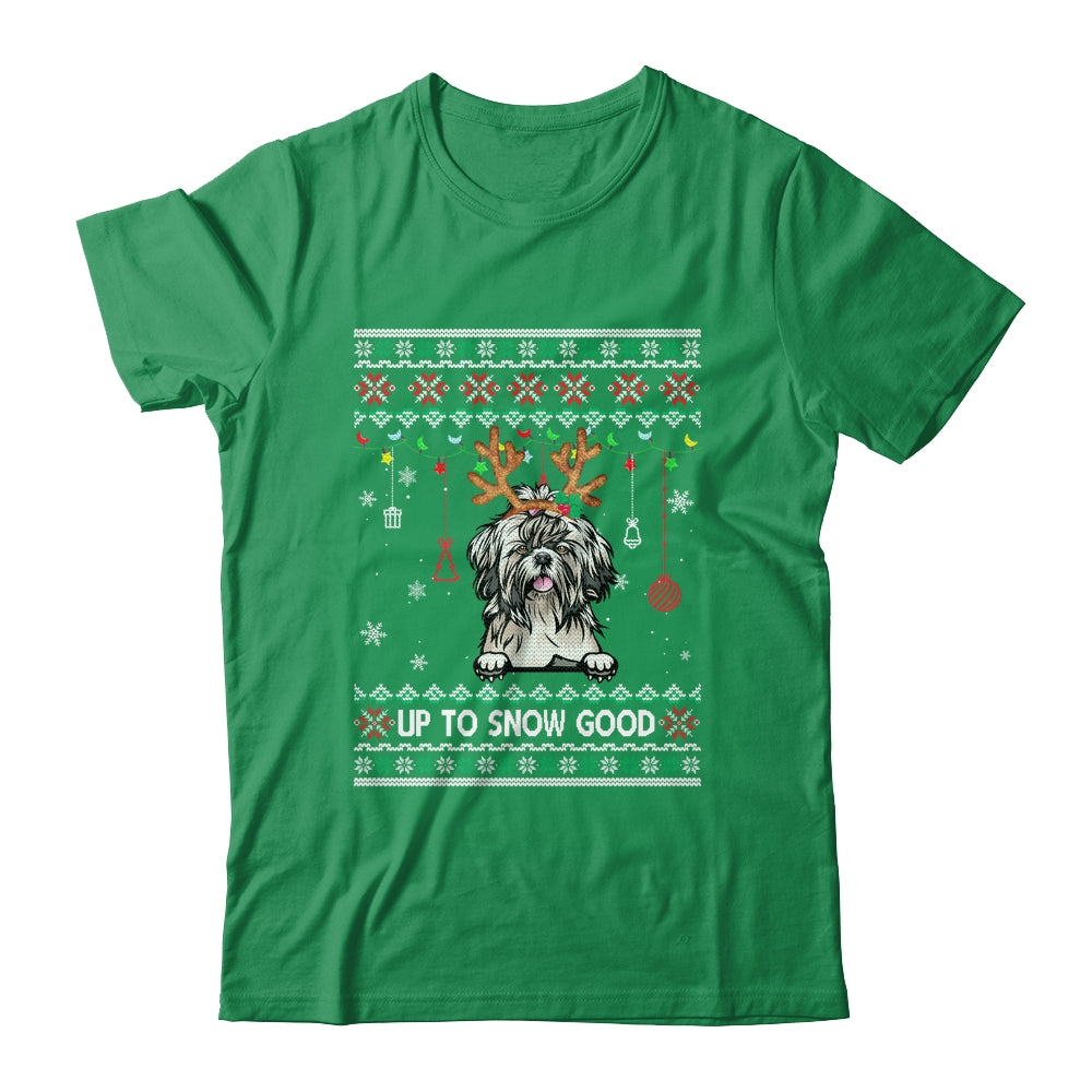 Shih Tzu Dog Reindeer Ugly Christmas Xmas Shirt & Sweatshirt | siriusteestore