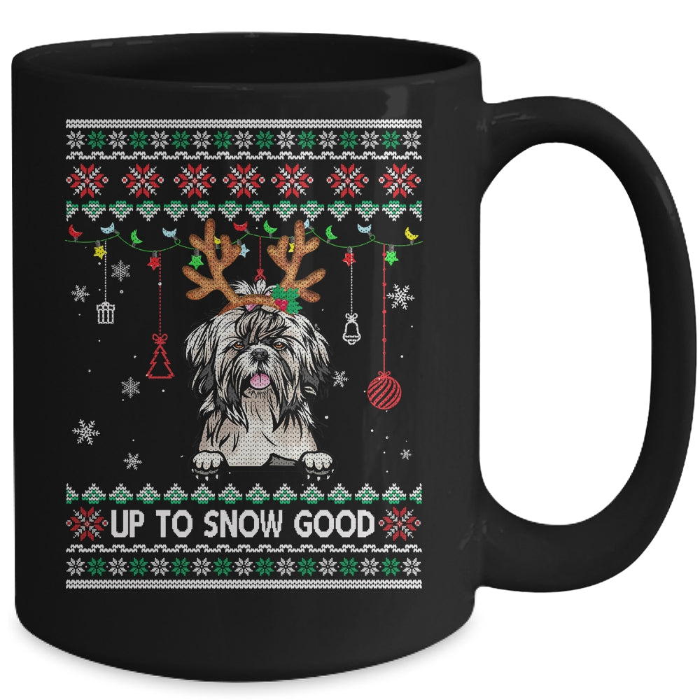 Shih Tzu Dog Reindeer Ugly Christmas Xmas Mug | siriusteestore