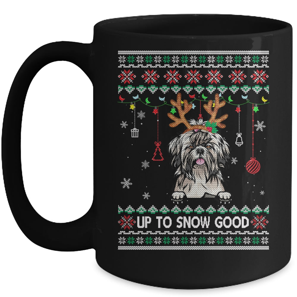 Shih Tzu Dog Reindeer Ugly Christmas Xmas Mug | siriusteestore