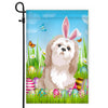 Shih Tzu Happy Easter Day Holiday Flag Funny Dog Dog Wear Bunny Ears Headband Cute for Home Decor | siriusteestore