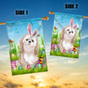 Shih Tzu Happy Easter Day Holiday Flag Funny Dog Dog Wear Bunny Ears Headband Cute for Home Decor | siriusteestore