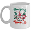 Shopping With My Gnomies Cute Xmas Gnomes Lover Christmas Mug | siriusteestore