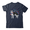 Siberian Husky Dog American USA Flag 4th of July women Lover Shirt & Tank Top | siriusteestore