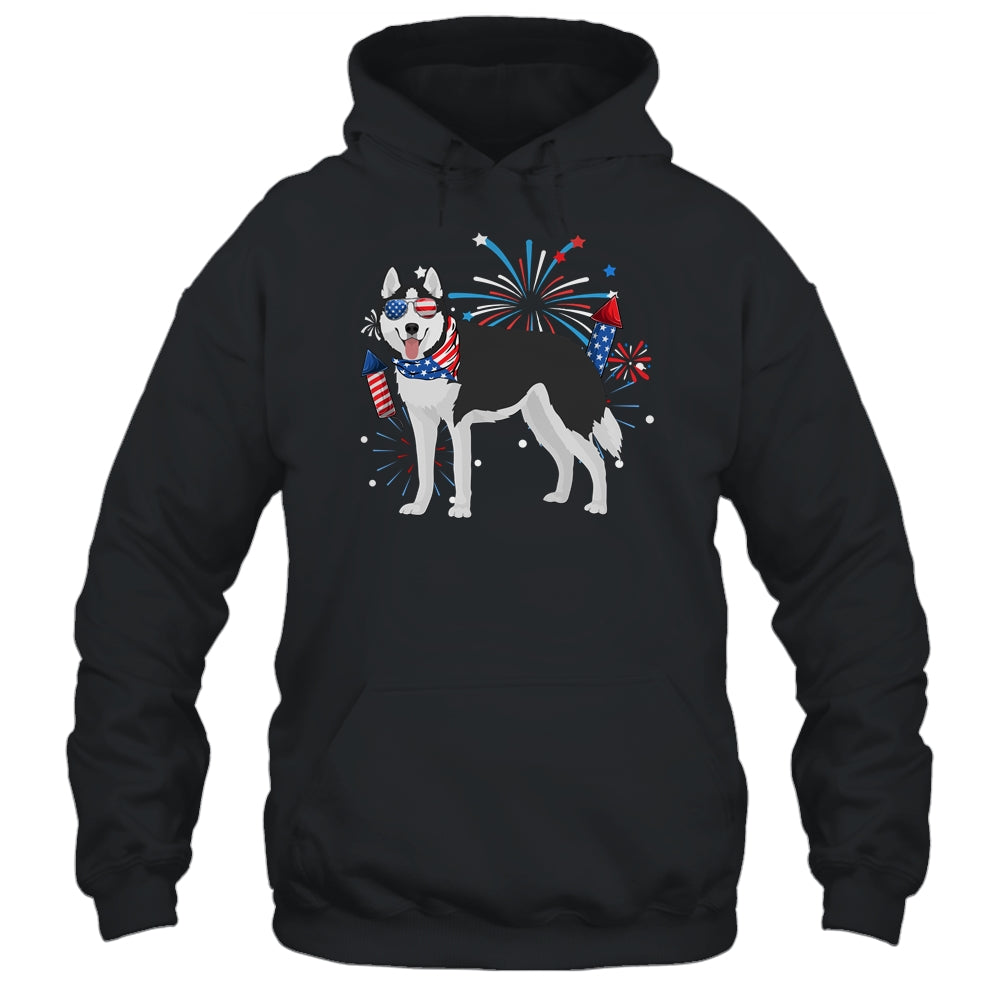 Siberian Husky Dog American USA Flag 4th of July women Lover Shirt & Tank Top | siriusteestore