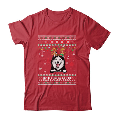 Siberian Husky Dog Reindeer Ugly Christmas Xmas Shirt & Sweatshirt | siriusteestore