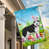 Siberian Husky Happy Easter Day Holiday Flag Funny Dog Dog Wear Bunny Ears Headband Cute for Home Decor | siriusteestore