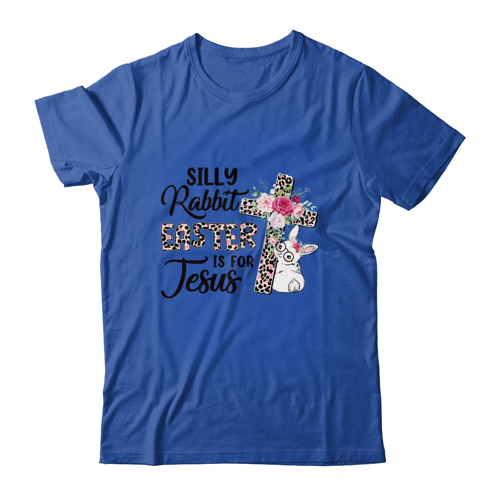 Silly Rabbit Easter Is For Jesus Easter Day Leopard Cross Shirt & Tank Top | siriusteestore