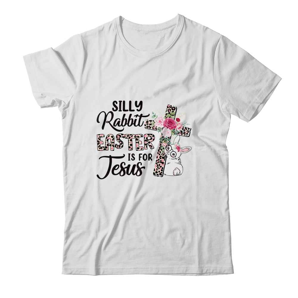 Silly Rabbit Easter Is For Jesus Easter Day Leopard Cross Shirt & Tank Top | siriusteestore