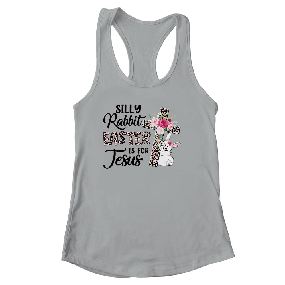Silly Rabbit Easter Is For Jesus Easter Day Leopard Cross Shirt & Tank Top | siriusteestore