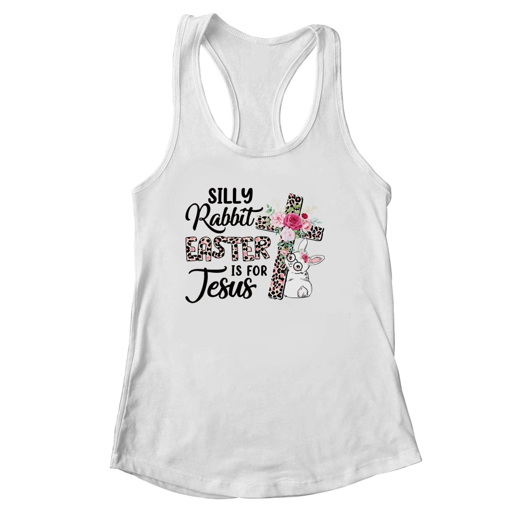 Silly Rabbit Easter Is For Jesus Easter Day Leopard Cross Shirt & Tank Top | siriusteestore