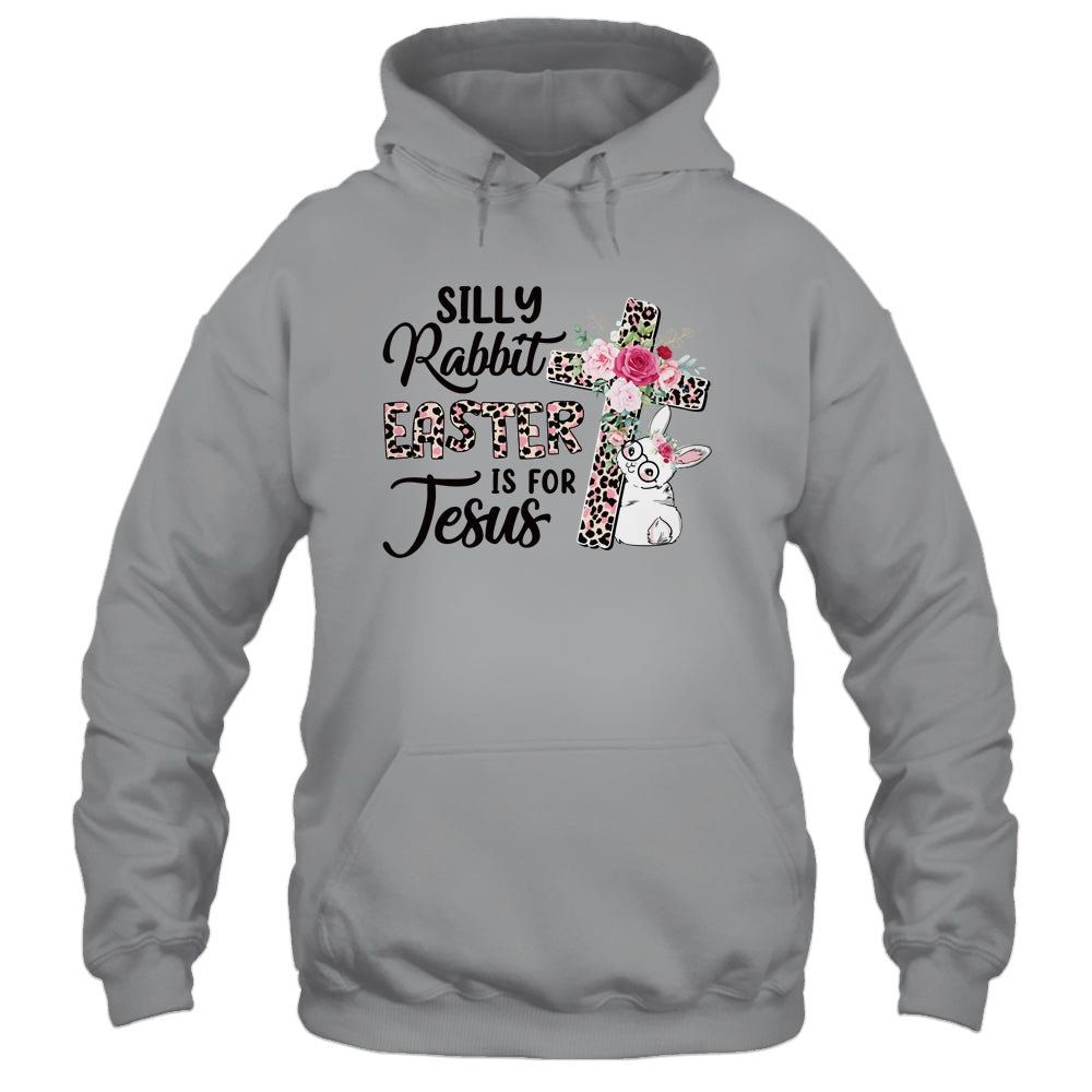 Silly Rabbit Easter Is For Jesus Easter Day Leopard Cross Shirt & Tank Top | siriusteestore