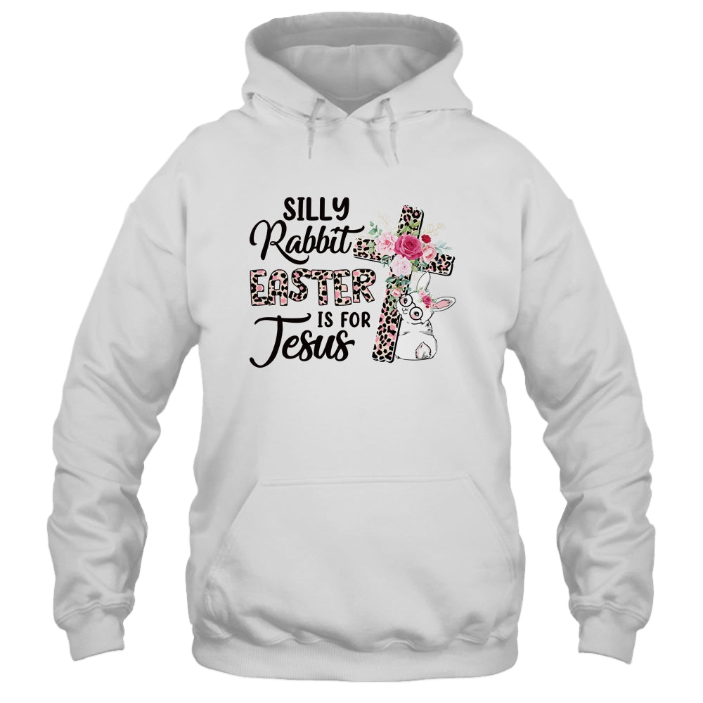 Silly Rabbit Easter Is For Jesus Easter Day Leopard Cross Shirt & Tank Top | siriusteestore
