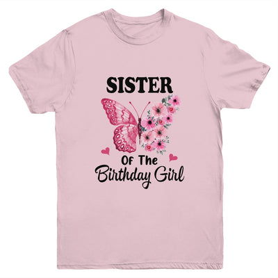 Sister 1st First Birthday Matching Family Butterfly Floral Youth Shirt | siriusteestore