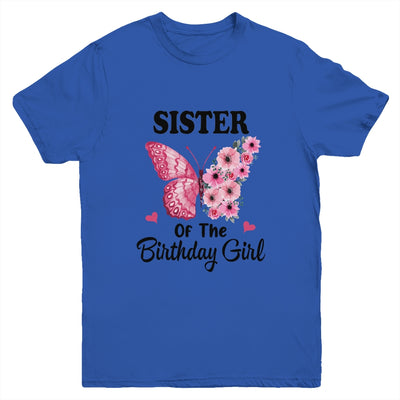 Sister 1st First Birthday Matching Family Butterfly Floral Youth Shirt | siriusteestore