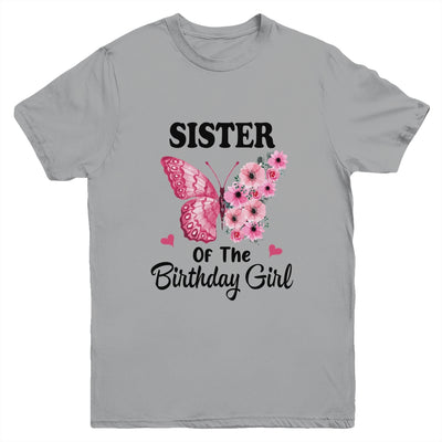 Sister 1st First Birthday Matching Family Butterfly Floral Youth Shirt | siriusteestore