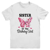 Sister 1st First Birthday Matching Family Butterfly Floral Youth Shirt | siriusteestore