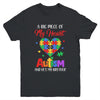 Sister A Big Piece Of My Heart Has Autism And Hes My Brother Youth Shirt | siriusteestore