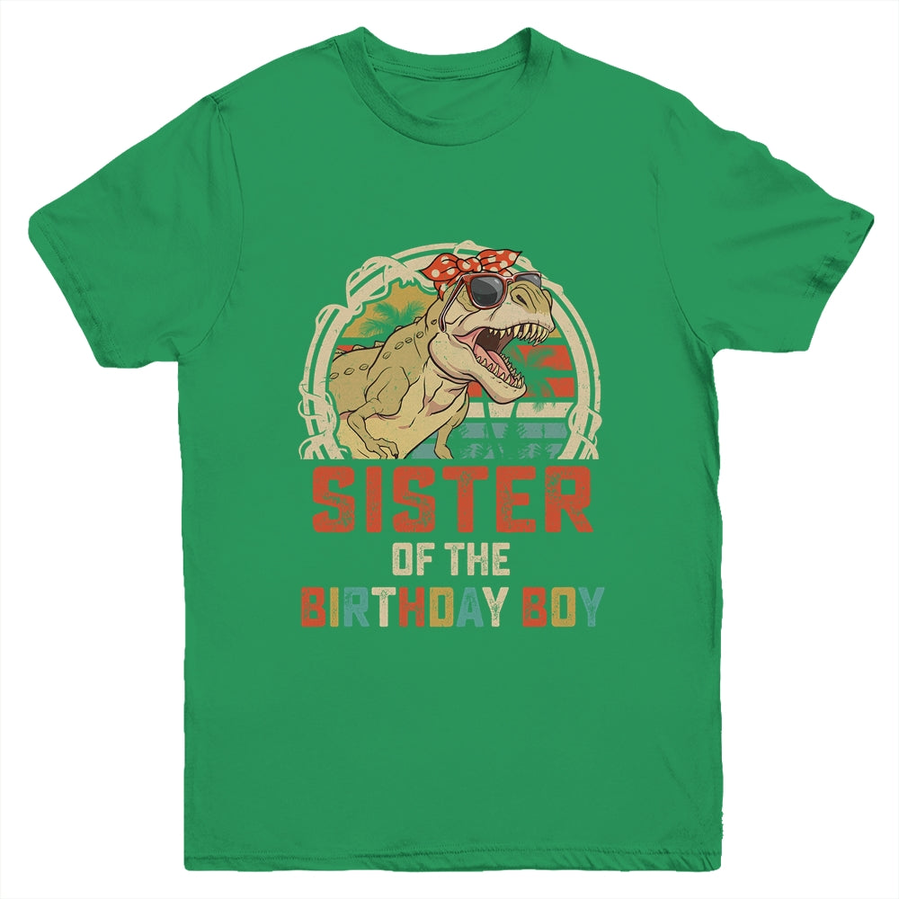 Sister Dinosaur Of The Birthday Boy Matching Family Youth Shirt | siriusteestore