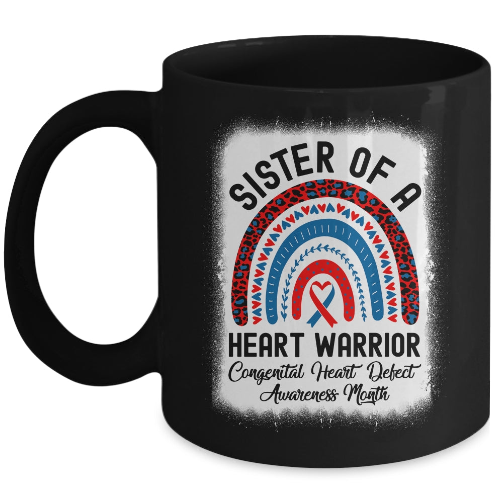 Sister Of A Warrior CHD Congenital Heart Defect Awareness Month Mug Mug | siriusteestore