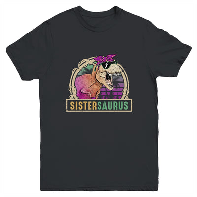 Sister Saurus Sistersaurus T Rex Dinosaur Family Matching Youth Shirt | siriusteestore